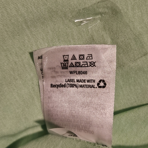 2 Ideology Women's V-Neck Short Sleeve Tops - Green and Yellow - Picture 3 of 16